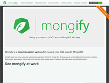Tablet Screenshot of mongify.com